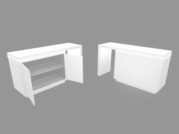 MOD-1744 Waterfall Workstation Counter with MOD-1596 Counter-- Image 2